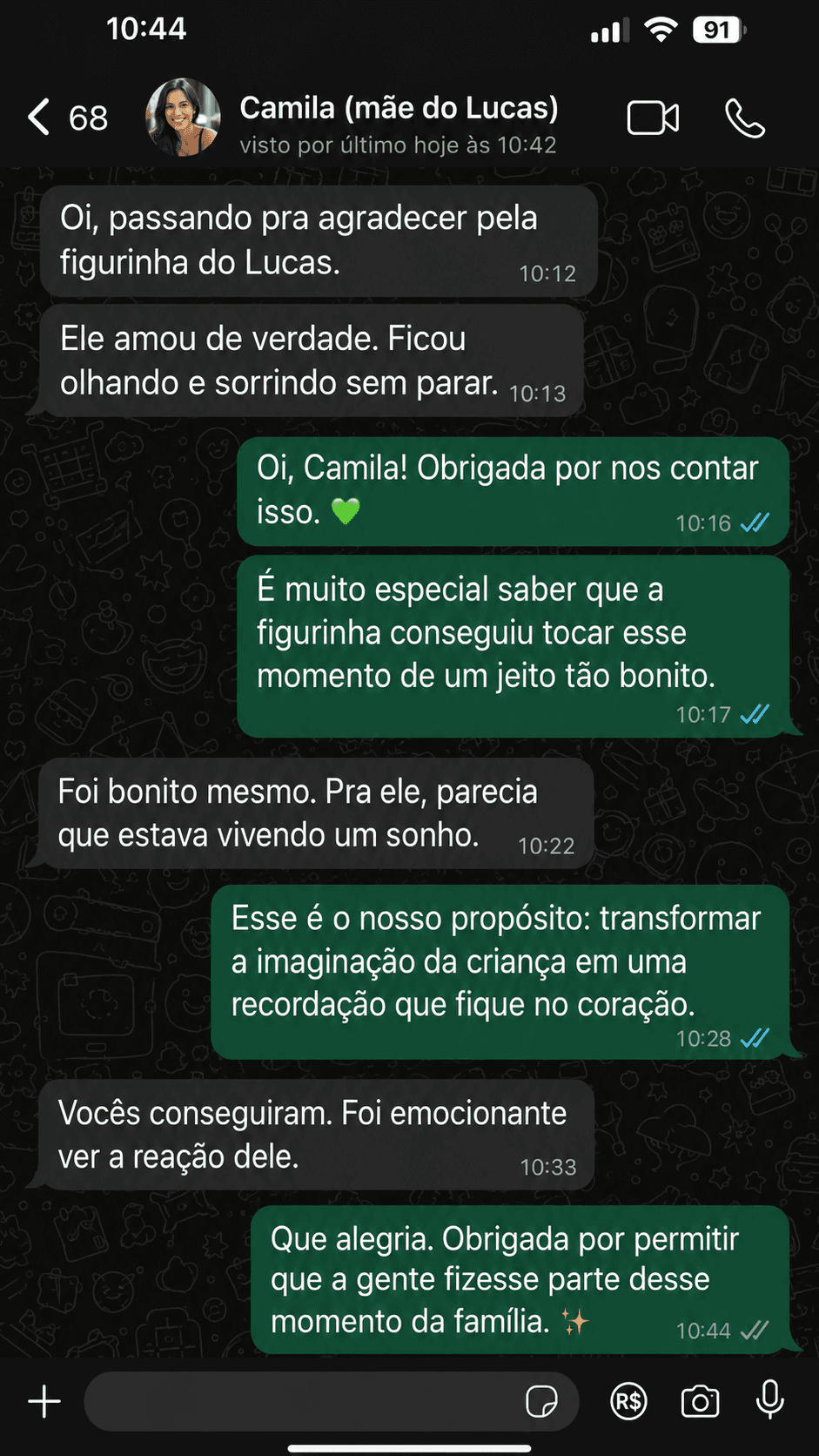 Depoimento de cliente 3